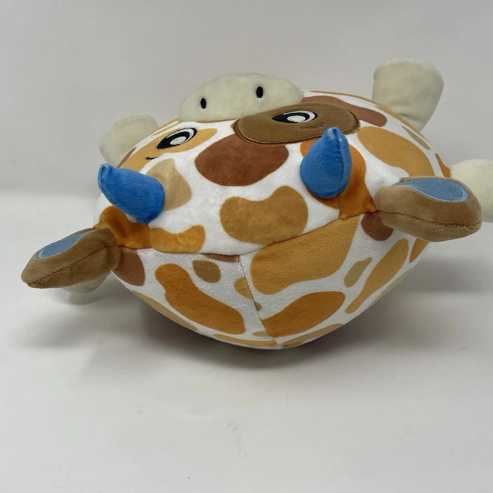 Dream Beams BASIL THE BULL Glow in the Dark Stuffed Plush‎ Toy Squish Happy Line